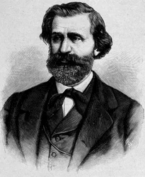 Portrait de Giuseppe Verdi, compositeur italien (1813 - 1901)