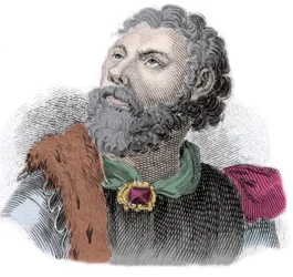 Portrait de Godefroi (ou Godefroy) de Bouillon (1040/61-1100), duc de Basse-Lorraine
