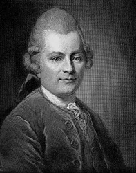 Portrait de Gotthold Ephraim Lessing (1729 - 1781) écrivain et dramaturge allemand