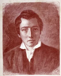 Portrait de Heinrich Heine, écrivain allemand - gravure