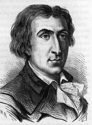 Portrait de Jacques Pierre Brissot de Warville, journaliste et politicien français (1754-1793). Il a fondé la Société des Amis des Noirs, partisan de l