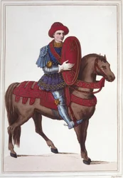 Portrait de Jean Poton, Seigneur de Xaintrailles, ou de Saintrailles Maréchal de France (c. 1400 à 1461) Il était l