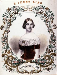 Portrait de Jenny Lind (1820-1887), chanteuse suédoise