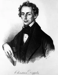 Portrait de Christian Andreas Doppler (1803-1853), physicien autrichien. De Franz Sir