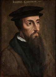 Portrait de Jean Calvin (1509-1564), vers 1550 (huile sur panneau)