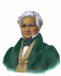 Portrait de John Ridge, gravure de 1838