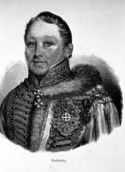 Portrait de Joseph Radetzky, Comte von Radetz (1766 - 1858), Feld-maréchal autrichien
