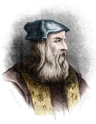 Portrait de Léonard de Vinci (Leonardo da Vinci) (1452-1519), peintre italien