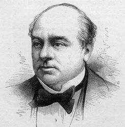 Portrait de Léopold Barré, comédien français, membre de la Comédie-Française de 1858 à 1888. Gravure dans « Le Monde Illustré » n°1168 du 16 août 1879
