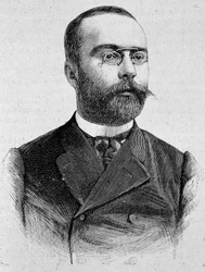 Portrait de Louis Barthou (1862 - 1934). Gravure de la fin du 19ème siècle dans « Histoire de France » de H. Martin.