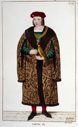 Portrait de Louis IX ou Saint Louis (1214 - 1270)