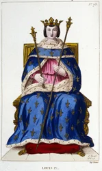 Portrait de Louis IX ou Saint Louis (1214 - 1270)