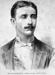 Portrait de Louis Napoléon, Prince Impérial (1856 - 1879) (fils de Napoléon III) - dans "Les Contemporains", n.d. fin 19ème siècle