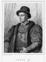 Portrait de Louis XI (1423 - 1483), Roi de France - dans “Histoire des Français” par Lavallée, gravure