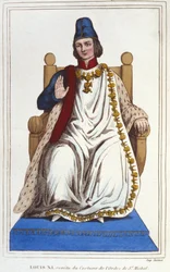 Portrait de Louis XI en costume de l