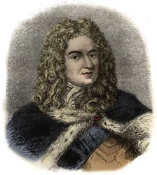Portrait de Louis de Rouvroy, duc de Saint-Simon - soldat, diplomate et diariste français - Portrait de Louis de Rouvroy, duc de Saint-Simon (1675-1755) mémorialiste.