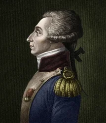 Portrait de Marie Joseph Gilbert Motier, Marquis de Lafayette (1757-1834), aristocrate et militaire français.
