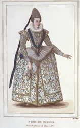 Portrait de Marie de Médicis (1573 - 1642), épouse d