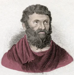 Portrait de Miltiade le Jeune, stratège athénien (gravure du 19e siècle)