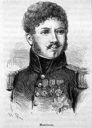 Portrait de Montbrun. Gravure de la fin du 19ème siècle dans « Histoire de France » par H. Martin.