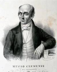 Portrait de Muzio Clementi (eau-forte)
