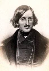 Portrait de Nicolai Vasilyevich, dit en français Nicolas Gogol (1809 - 1852), écrivain russe. Gravure sd. 19e siècle.