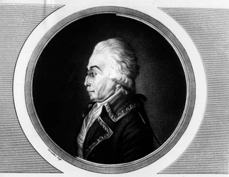 Portrait de Nicolas Luckner (1722-1794) Maréchal de France. Gravure dans "Collection complète des tableaux historiques de la Révolution française, en trois volumes." 1804
