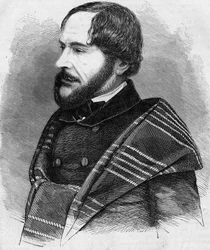 Portrait de Philarete Chasle (1798-1873), critique et homme de lettres français. Gravure de 1873