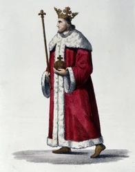 Portrait de Pépin III dit Pépin le Bref (714-768) roi de France