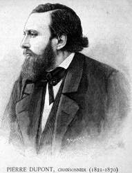 Portrait de Pierre Dupont, chansonnier (1821 - 1870) - dans «Les Contemporains», n.d. fin 19e siècle