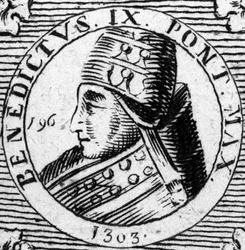 Portrait du Pape Benoît IX.