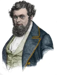 Portrait de Robert Blum (1807-1848), homme politique, journaliste, éditeur et poète allemand - Robert Blum homme politique allemand