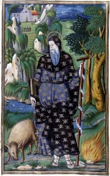 Portrait de Rodomont, héros de sarrasin des poèmes chevaleresques "Orlando Furioso" (Le Roland Furieux) par Ludovico Ariosto (1474 - 1533) et "L