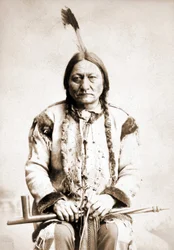 Portrait de Sitting Bull, chef indien, vers 1886