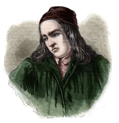 Portrait de Théodorico (Théodore Théodoric) de Niem (ou Nieheim) (1345-1418) historien allemand