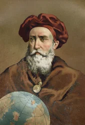 Portrait de Vasco de Gama. navigateur portugais (Sines, Alentejo, c. 1469 à Cochin, Inde)