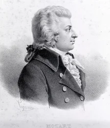Portrait de Wolfgang Amadeus Mozart (1756 - 1791).
