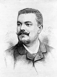 Portrait du ténor français Jean Alexandre Talazac (1853 - 1892).