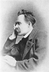 Portrait du philosophe allemand Friedrich Nietzsche (1844 - 1900)