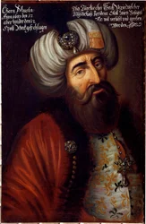 Portrait du soldat ottoman Pacha Kara Mustafa de Merzifon