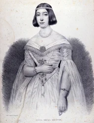 Portrait de la chanteuse Anna de La Grange (1824-1909).