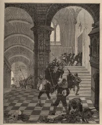 Destruction de la fabrique Henri II lors du pillage du château d