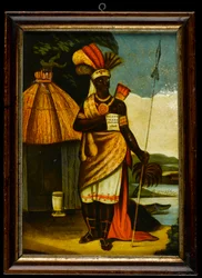 Estampe intitulée "Abolition de la traite des esclaves" 1806