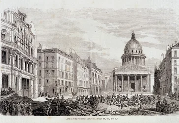 Révolution de 1848 : Attaque du Panthéon le 24 juin 1848 - dans « Histoire populaire contemporaine »