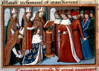 Sacre du roi Charles VII (1422-1461) par l