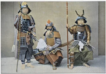 Groupe de samouraïs, fin du 19e siècle