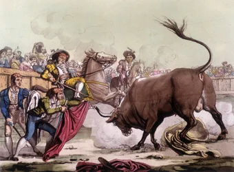 Scène de corrida en Espagne, vers 1820