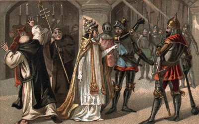 Sciarra Colonna giflant le Pape Boniface VIII