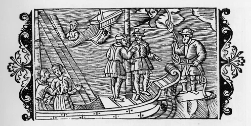 Sorcier vendant aux marins les vents enfermés dans les trois nœuds d