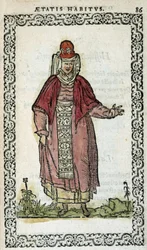 Femme espagnole - dans « Habits et effigies » par Jean Sulperius